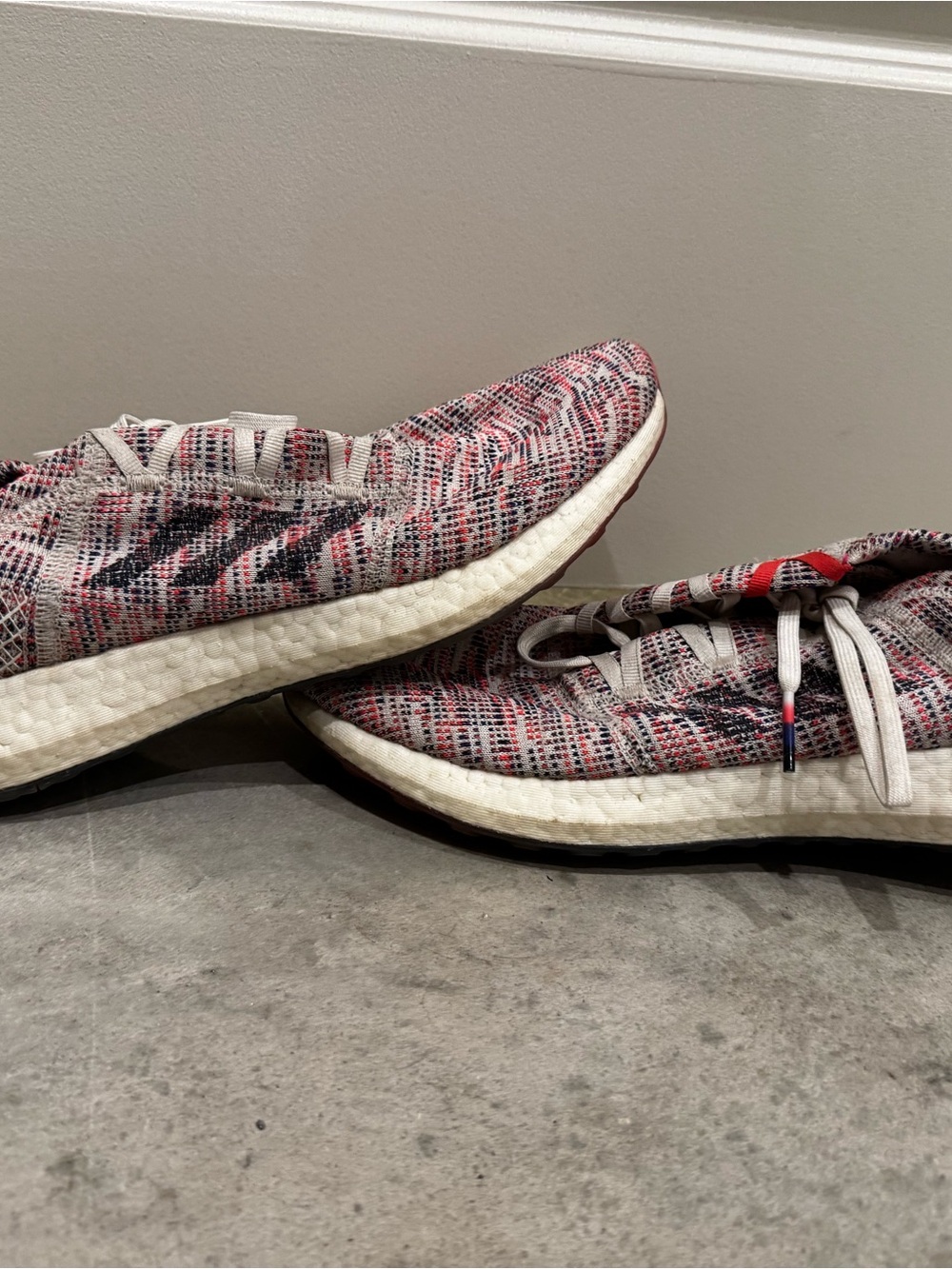 adidas Women's Knit Running Shoes - Pink, Black, White